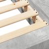 vidaXL Cadre de lit sans matelas gris b&eacute;ton 120x190 cm