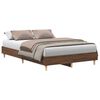 vidaXL Cadre de lit sans matelas ch&ecirc;ne marron 120x200 cm