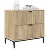 vidaXL Table de chevet avec tiroir Ch&ecirc;ne sonoma 63,5 x 36 x 61 cm