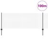 vidaXL Cl&ocirc;ture avec poteau Gris 0,8 x 100 m Acier et PVC