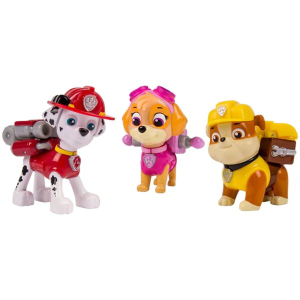 Paw Patrol Pack d'action Chiots Marshall/Skye/Rubble