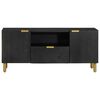 vidaXL Meuble TV noir 105x33x46 cm bois d'ing&eacute;nierie