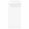 vidaXL Table console Blanc brillant 93 x 40 x 75 cm Bois d'ing&eacute;nierie