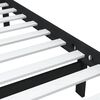 vidaXL Cadre de lit sans matelas noir bois massif