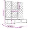 vidaXL Cache-pot de jardin 3 pcs Marron 120 x 40 x 125,5 cm Acier