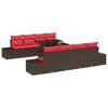 vidaXL Ensemble de canap&eacute; de jardin 7 pc 6-Nombre de places
