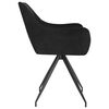 vidaXL Chaises &agrave; manger lot de 2 Noir Velours