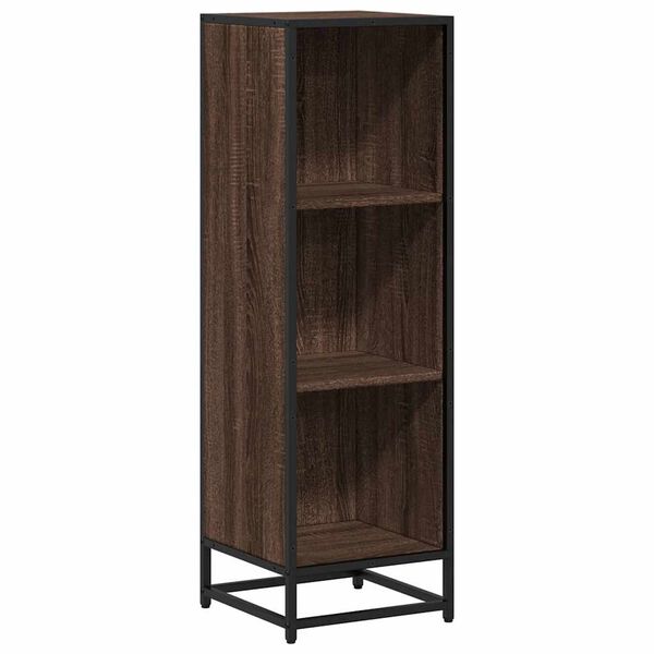 vidaXL Biblioth&egrave;que ch&ecirc;ne marron 33,5x33x107,5 cm bois d'ing&eacute;nierie