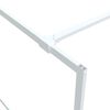 vidaXL Paroi de douche Blanc 140x195 cm Verre ESG transparent