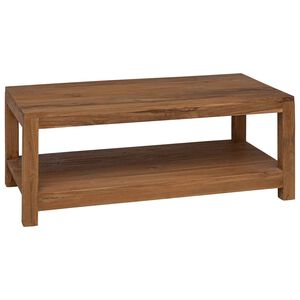 vidaXL Table basse Naturel 100 x 50 x 40 cm Bois de teck massif