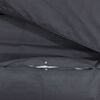 vidaXL Ensemble de housse de couette Noir 140x200 cm Coton