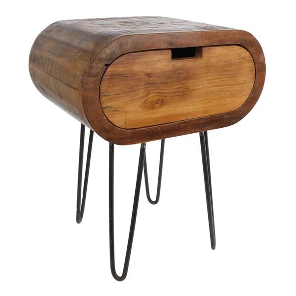 Gifts Amsterdam Table d'appoint Berend Bois naturel 50x38x62 cm