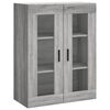 vidaXL Armoires murales 2 pcs sonoma gris bois d'ing&eacute;nierie