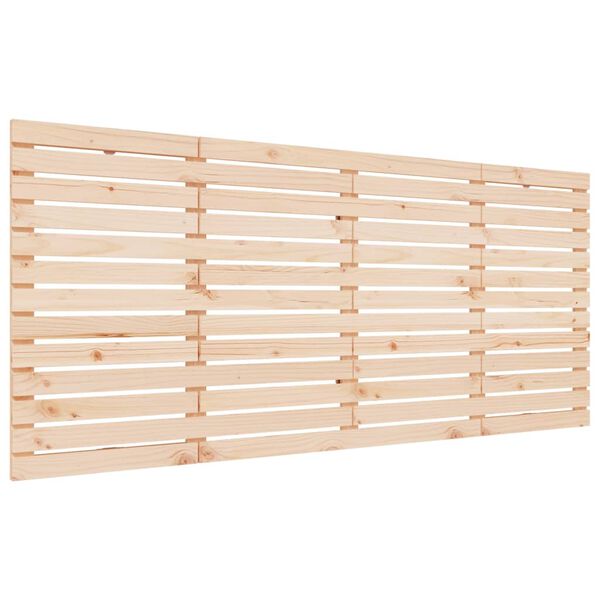 vidaXL T&ecirc;te de lit murale 206x3x91,5 cm Bois massif de pin