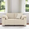 vidaXL Canap&eacute; Beige 160 x 80 x 82 cm Tissu en lin m&eacute;lang&eacute;