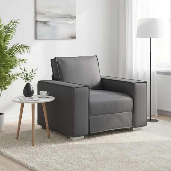 vidaXL Canap&eacute; Gris 99 x 80 x 84 cm tissu