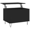 vidaXL Table basse Noir 60x44,5x45 cm Bois d'ing&eacute;nierie