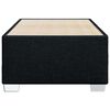 vidaXL Cadre de lit sans matelas noir 100x200 cm tissu
