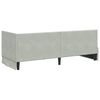 vidaXL Cadre de lit d'angle Gris clair 80 cm x 200 cm Velours
