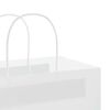 vidaXL Sacs en papier 50 pcs avec poign&eacute;es blanc 26x17x25 cm