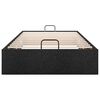 vidaXL Cadre de lit ottoman sans matelas noir 90x190 cm tissu