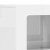 vidaXL Buffet Blanc brillant 80,5 x 35 x 59 cm Bois d'ing&eacute;nierie