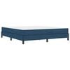 vidaXL Lit &agrave; ressorts avec matelas Bleu 180 x 200 cm tissu