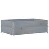 vidaXL Colliers de palette 2 pcs gris 120x80 cm bois de pin solide