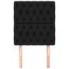 vidaXL Têtes de lit 2 pcs Noir 80x7x78/88 cm Tissu