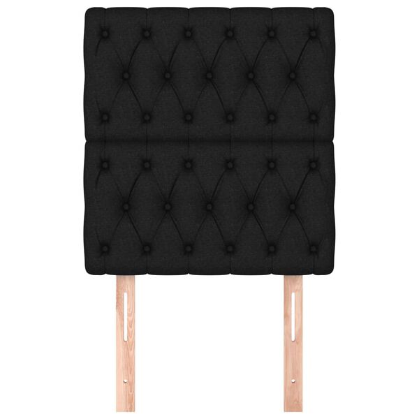 vidaXL Têtes de lit 2 pcs Noir 80x7x78/88 cm Tissu