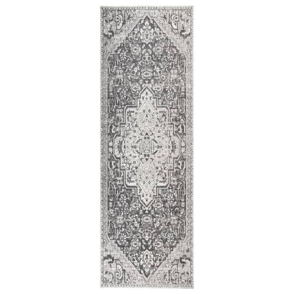 vidaXL Tapis &agrave; tissage plat d'ext&eacute;rieur 80x250 cm Gris clair
