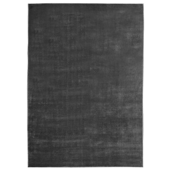 vidaXL Tapis lavable pliable Anthracite 160x230 cm Polyester