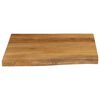 vidaXL Dessus de table 60x60x2,5 cm bord vivant bois massif manguier