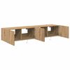 vidaXL Meuble TV mural 2 pcs Ch&ecirc;ne artisanal 80 x 35 x 31 cm