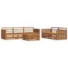 vidaXL Ensemble de canap&eacute;s d'ext&eacute;rieur 6 pc Naturel