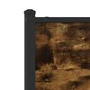 vidaXL Cadre de lit en m&eacute;tal sans matelas ch&ecirc;ne fum&eacute; 100x190 cm