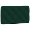 vidaXL Cadre de lit avec LED sans matelas vert fonc&eacute; 90x190 cm velours