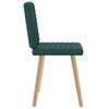 vidaXL Chaises &agrave; manger lot de 2 vert fonc&eacute; tissu