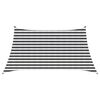 vidaXL Voile d'ombre Anthracite et blanc 3 / 4 x 2 m HDPE