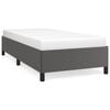 vidaXL Cadre de lit sans matelas gris 100x200 cm similicuir