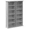 vidaXL Meuble CD 2 pc Sonoma gris 60 x 17 x 92 cm Bois d'ing&eacute;nierie