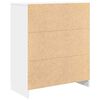 vidaXL Buffet avec tiroirs blanc 71x35x84 cm bois d'ing&eacute;nierie