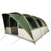 vidaXL Tente de camping tunnel 5 personnes vert imperméable