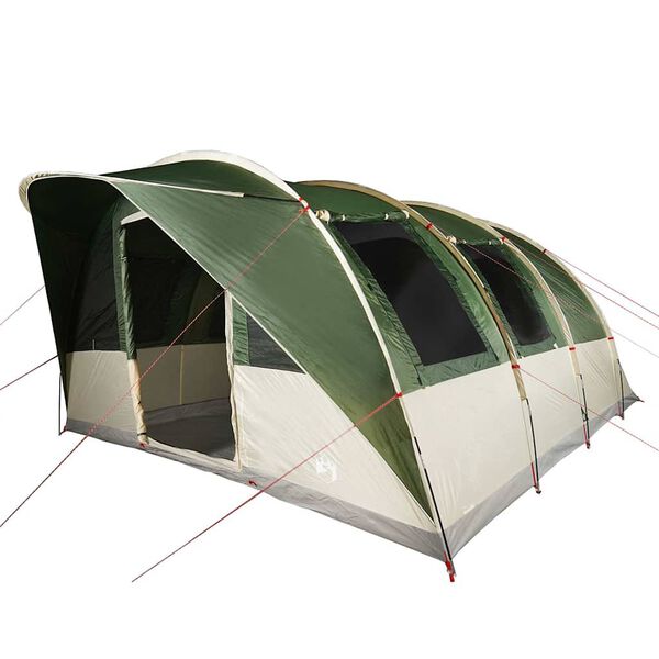 vidaXL Tente de camping tunnel 5 personnes vert imperméable