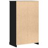 vidaXL Highboard Ch&ecirc;ne noir 60 x 35.5 x 103.5 cm Bois d'ing&eacute;nierie