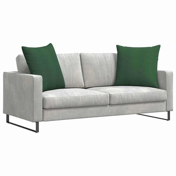 vidaXL Coussins de canap&eacute; 2 pcs Vert fonc&eacute; 60 x 60 cm