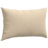 vidaXL Coussins de canap&eacute; 2 pcs Cr&egrave;me 50 x 30 cm tissu