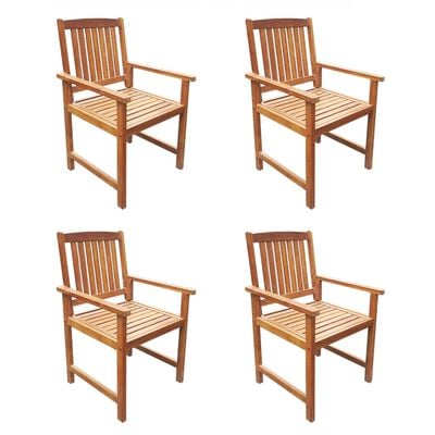 vidaXL Ensemble à manger d'extérieur 5 pcs Bois d'acacia solide