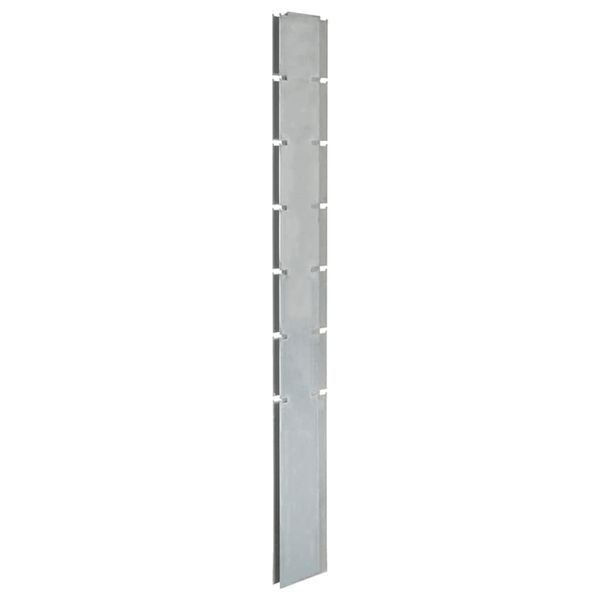 vidaXL Poteaux de cl&ocirc;ture 10 pcs argent&eacute; 180 cm&nbsp;acier galvanis&eacute;
