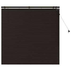 vidaXL Store V&eacute;nitien Marron fonc&eacute; 130 x 130 cm 35 mm